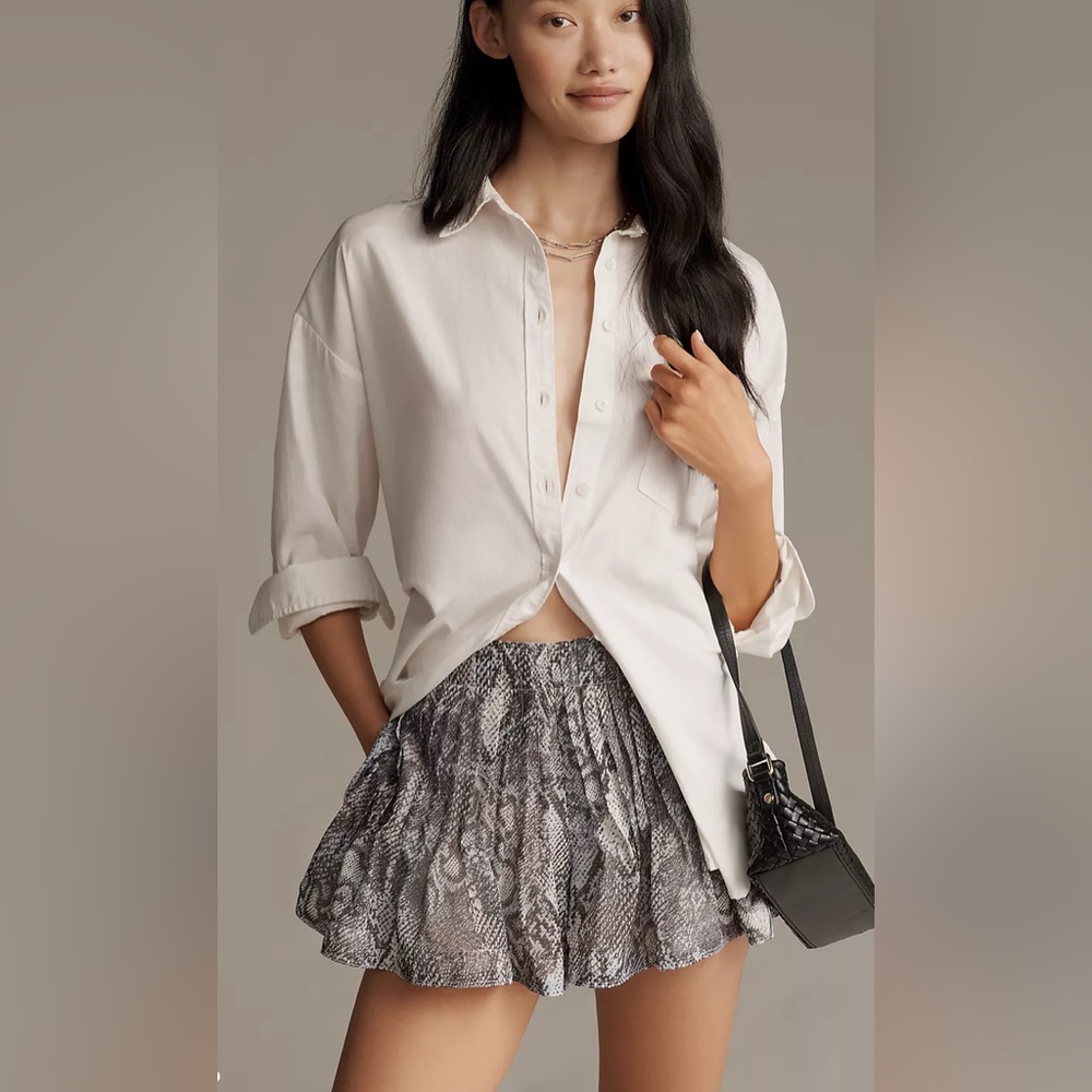 By Anthropologie Soft Pleated Mini Skort‎